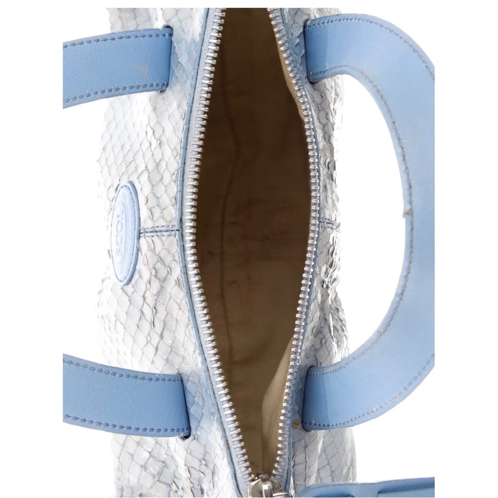 Tod’s Python Mini-Handbag In Slate Blue - image 4